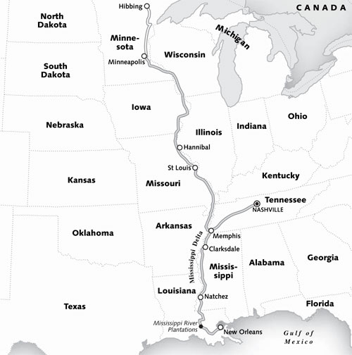 Usa Map Mississippi River