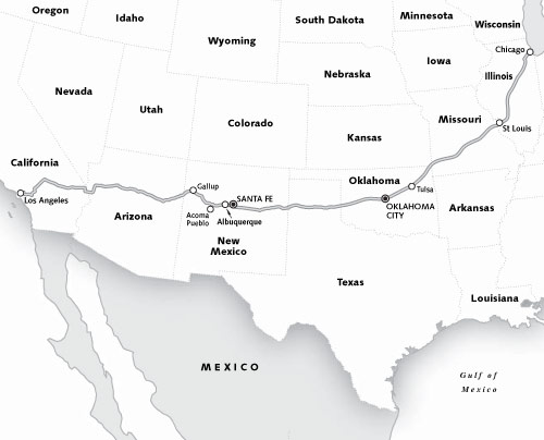 Usa Map Route 66