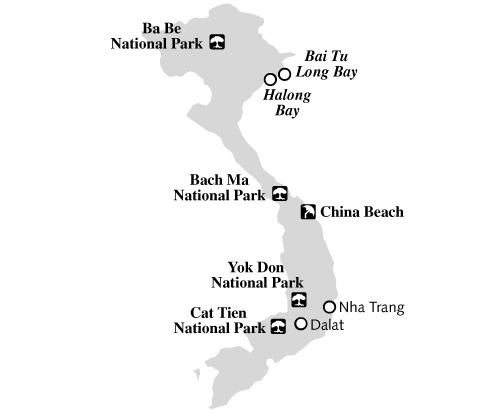 halong bay map. a visit to Halong Bay for