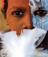 Aboriginal kid at The Garma Festival, Arnhem Land